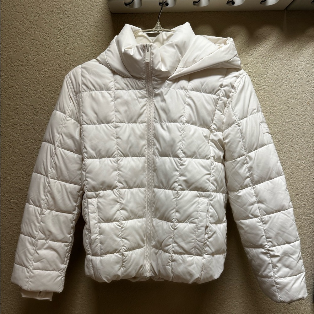 Abercrombie Kids White Puffer Jacket